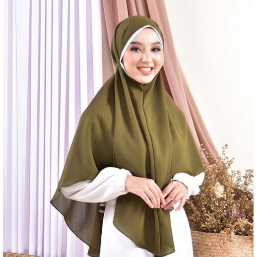 Bergo Maryam Jumbo - Kerudung Bergo Uk Jumbo