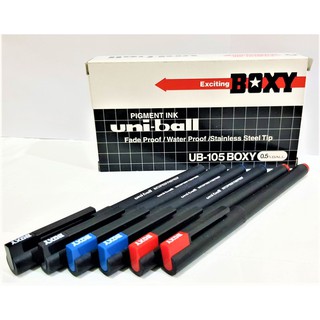 Jual PULPEN BOXY UB-105 PEN WATERPROOF TAHAN AIR 0.5 MM GEL PEN PULPEN ...