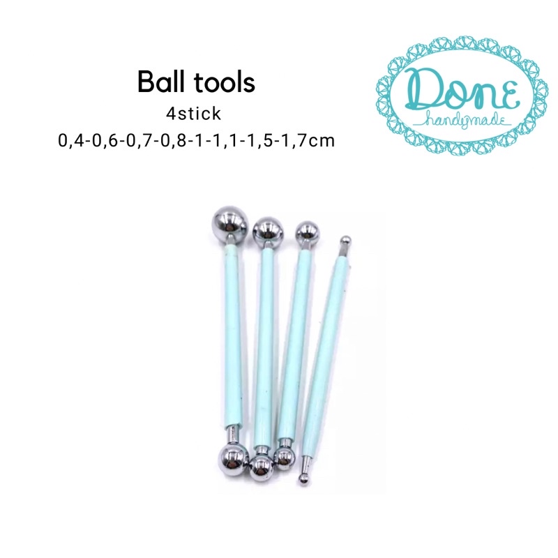 Ball tools alat embose alat clay alat kerajinan tangan alat fondant ball clay tools ball fondant tools donehandymade done handymade jual bahan kerajinan tangan