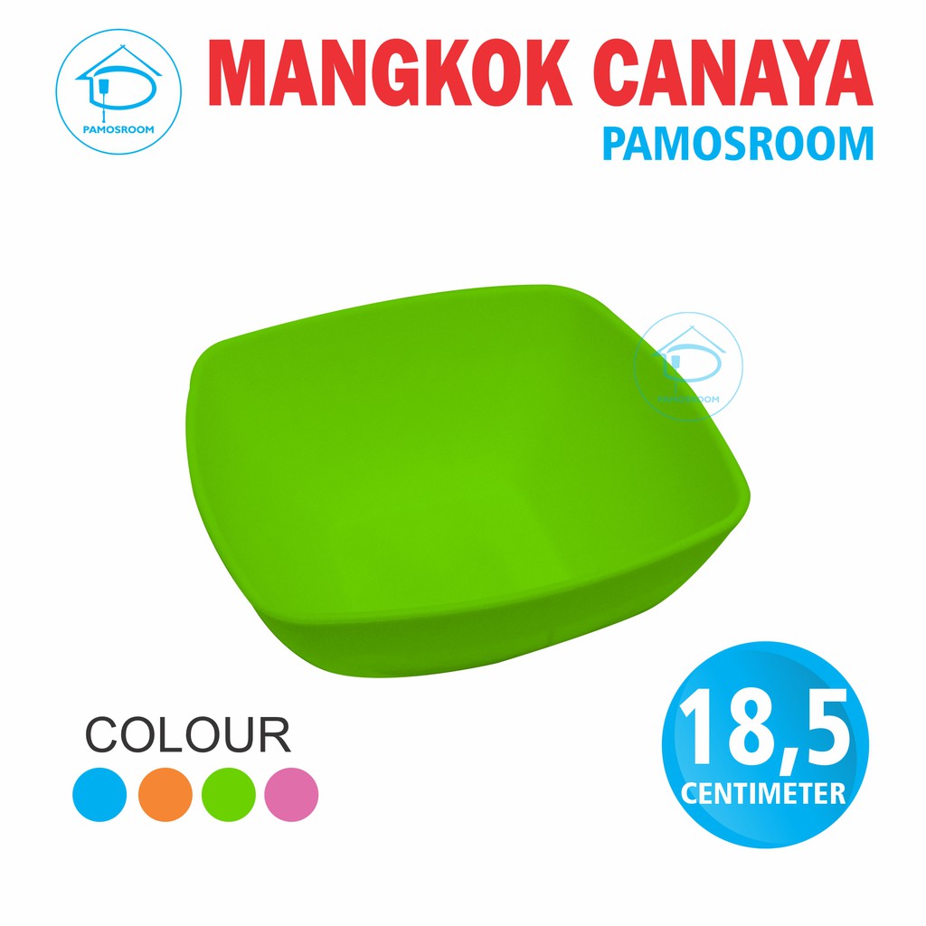 Mangkok Canaya L Diameter 19cm Mangkuk Plastik Lentur Wadah Makanan Sop Tahan Panas