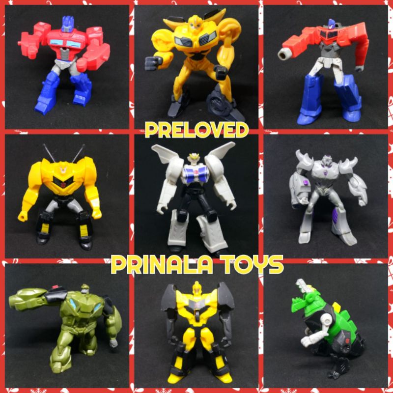 Transformers Hadiah Mcd happy Meals chaki meal bumbelbee megatron Mainan Transformers MCD Murah