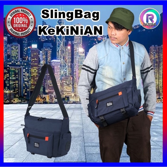 Tas Samping Sekolah Wanita Pria Keren Murah Kekinian Salempang Slempang Selendang Sandang Kuliah Ker