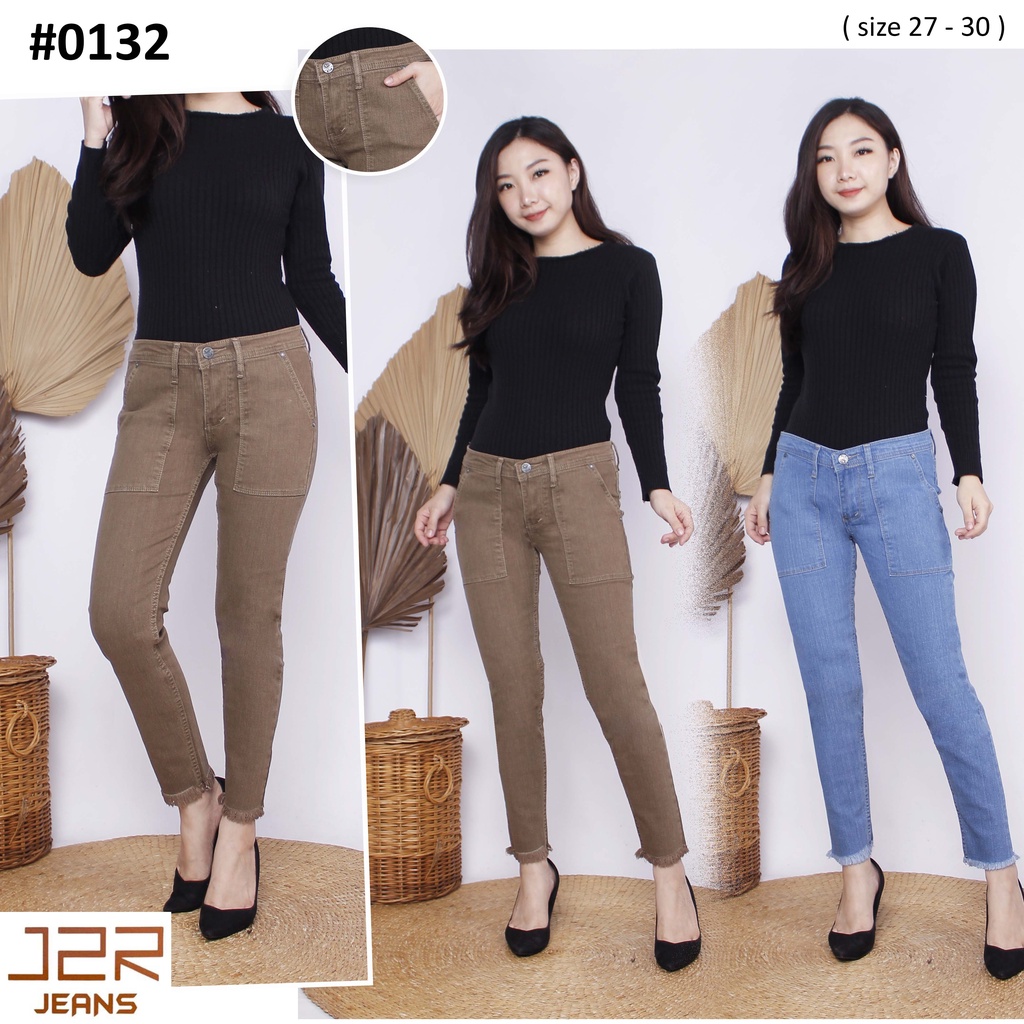 J2R - Celana jeans 7/9 stretch rawis murah