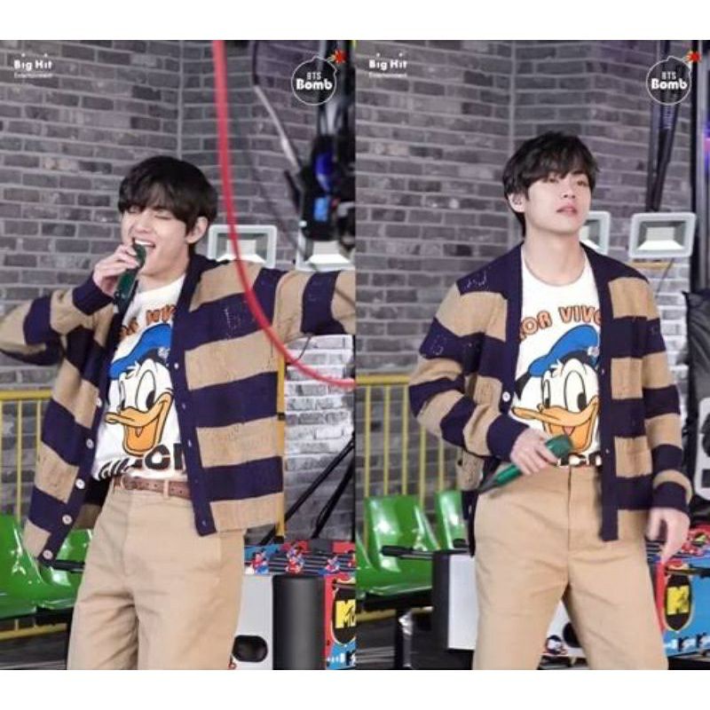 CARDIGAN RAJUT KOREAN STYLE UNISEX BRANDAD MOTIF COREAN BTS