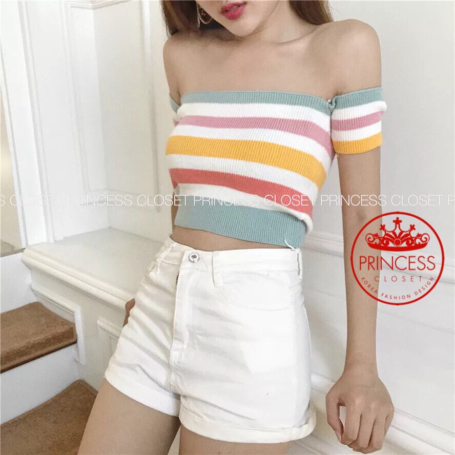 Sabrina Rajut Atasan Wanita Style Korea Import Bangkok Premium BKK T0004