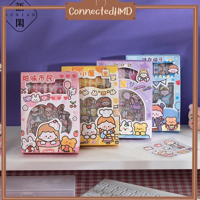 

(BISA COD) Diary Sticker dan Washi Tapes SET (20 pcs/set) stiker Journaling Murah PROMO SPECIAL Kode 1007