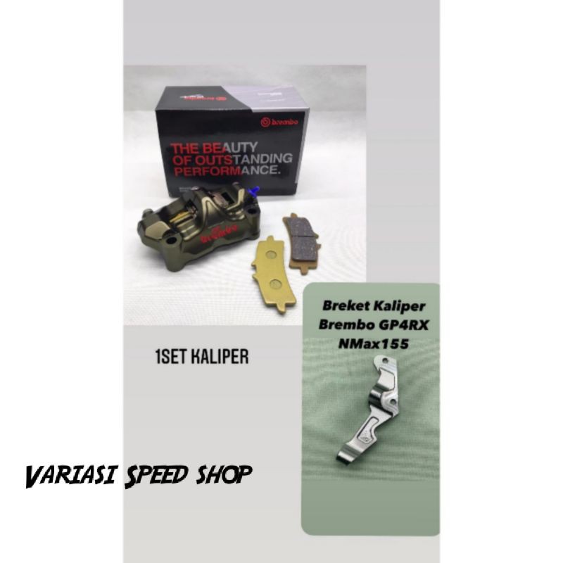 paket kaliper+breket Brembo monoblok 4p piston GP4RX nmax 155