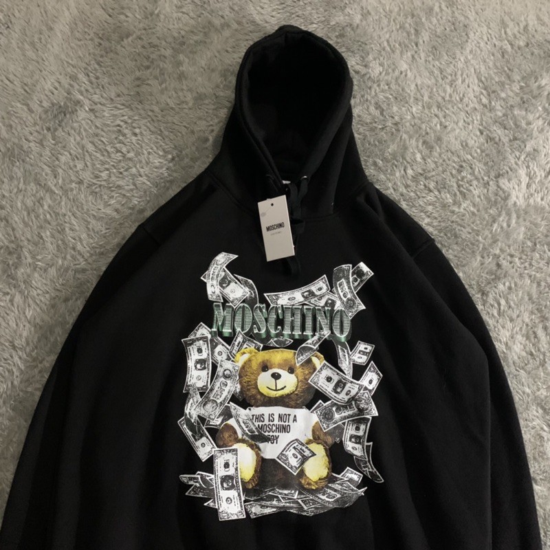 Sweater Hoodie Moschino Bears Fulltag &amp; Lebel