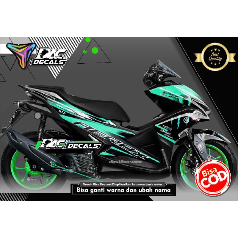 Sticker Decal Aerox FullBody Mosster Energy Toska variasi