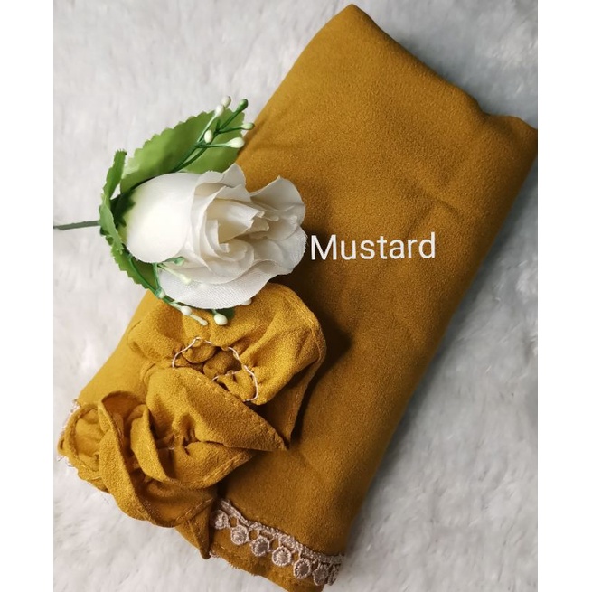 BERGO MARYAM RENDA TALI KARET-Mustard