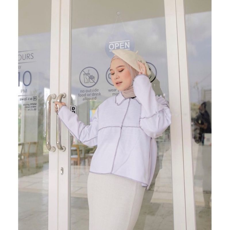 JAKET SWEATER DUSTYN OVERSIZE | sweater switer wanita