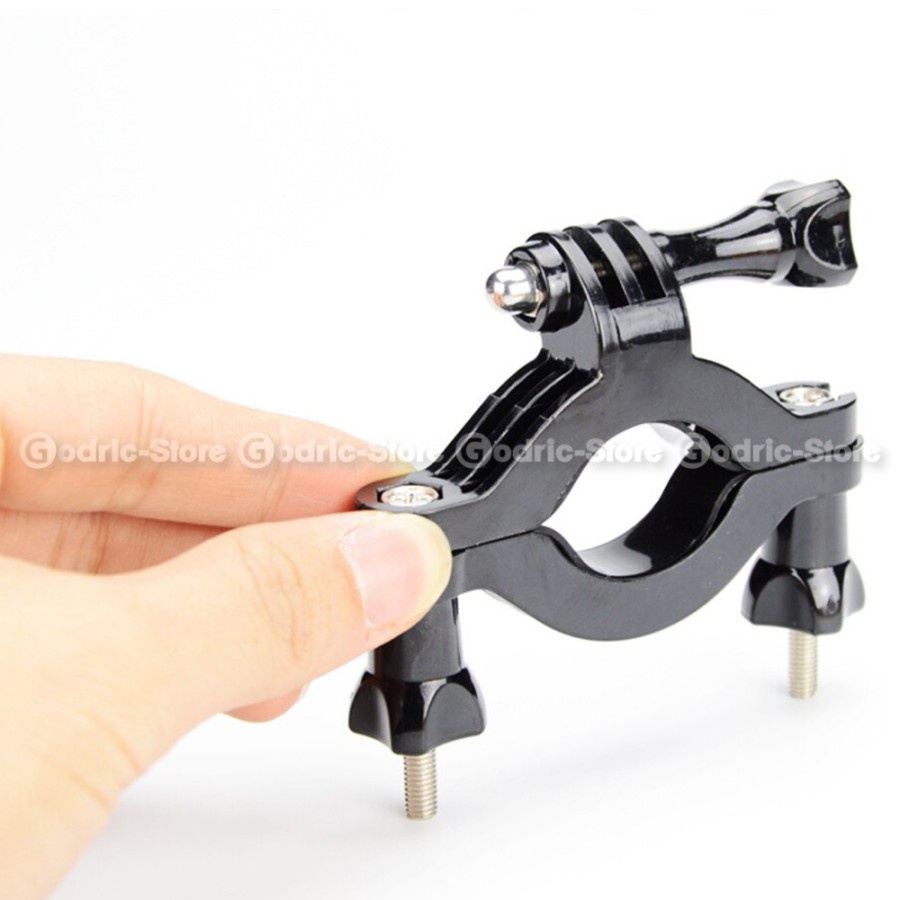 Bike Handle Bar Mount with 3-Way Adjustable Pivot for GoPro, Action Cam, Xiaomi Yi