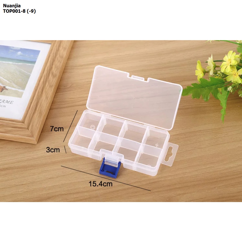 Kotak Perkakas Sekat/ Organizer Box/Kotak Serbaguna Sekat  5, 6, 7, 8. 10, 12 Harga/Pc