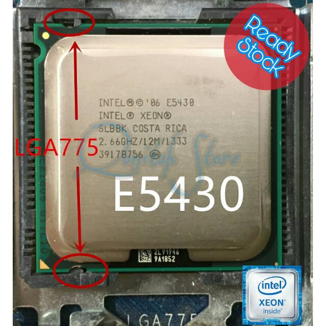 Intel Xeon E5430 2.66GHz LGA 775 ( Q9450 ) E8400 E8500 E8600 Q6600 Q8400 Q9300 Q9500 Q9550 Q9650 G41