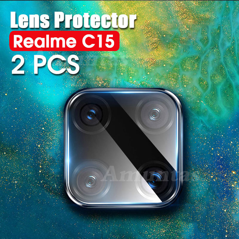 Lens Protector Glass For Realme C15 Camera Screen Protective Tempered Glass Film For OPPO Realme C15