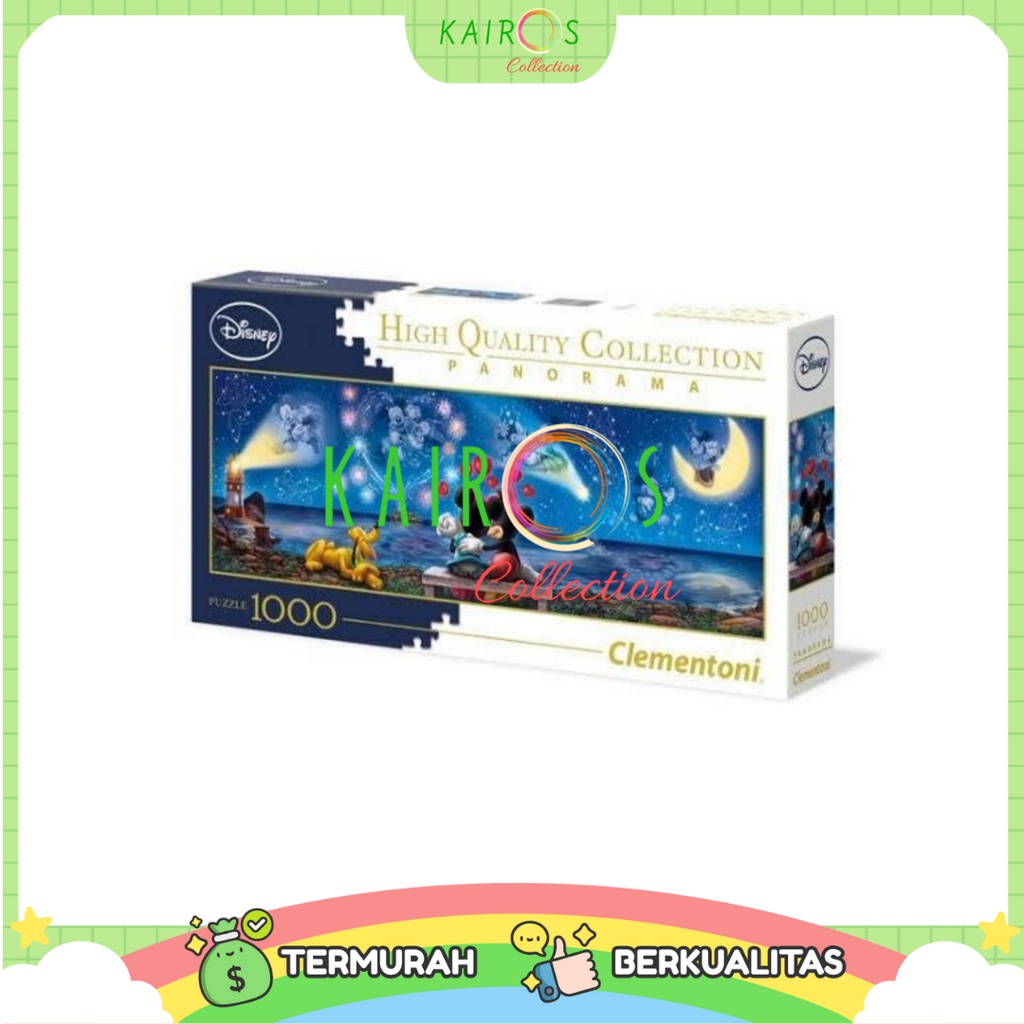 Disney Puzzle Clementoni 1000 Pcs Panorama Mickey and Minnie