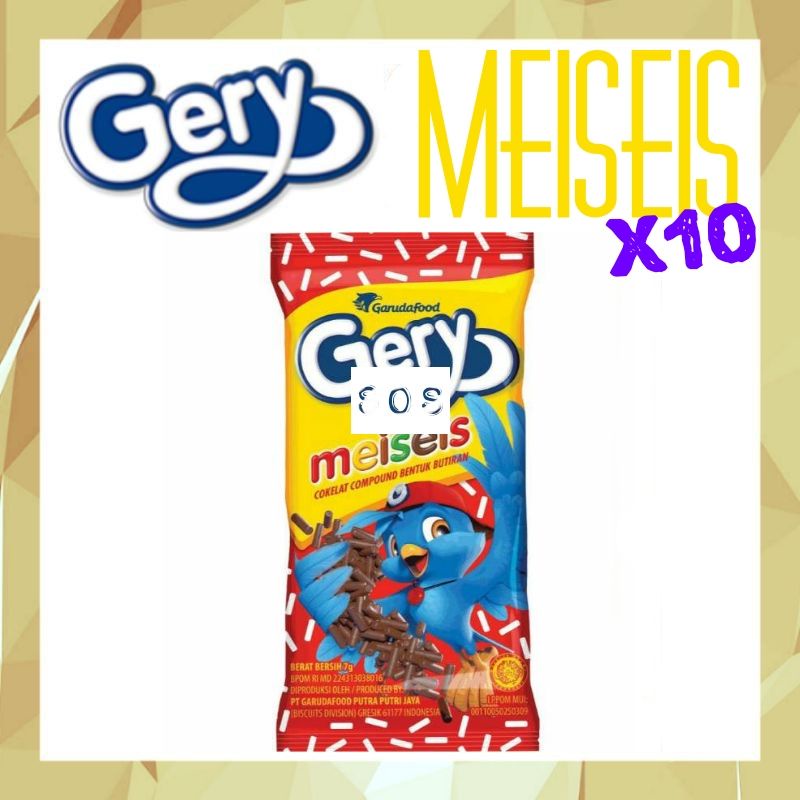 

《OS3》 Gery Meiseis 7 gram x 10 sachet meses coklat cokelat tabur