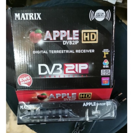 RECEIVER SIARAN DIGITAL MATRIX APPLE DVB 2 IP HD SETOPBOX BISA NONTON DI HP 4 DEVICES DAN TV