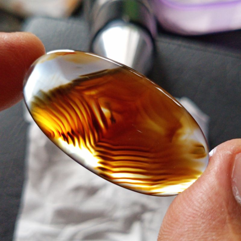 Batu sulaiman sidik jari warna natura anti dyed dim jumbo. bukan ijo garut bacan doko tapak jalak