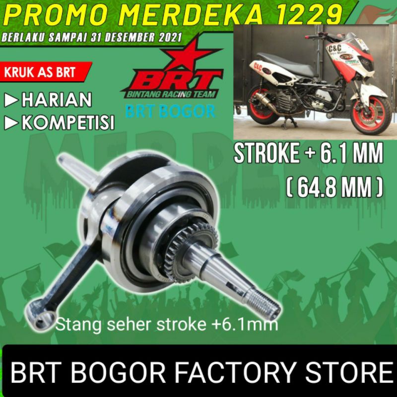 KRUK AS STROKE NMAX BRT STANG SEHER BANDUL +6.1mmNMAX BRT KREK AS DREK AS STANG PISTON NMAX BRT Bandul