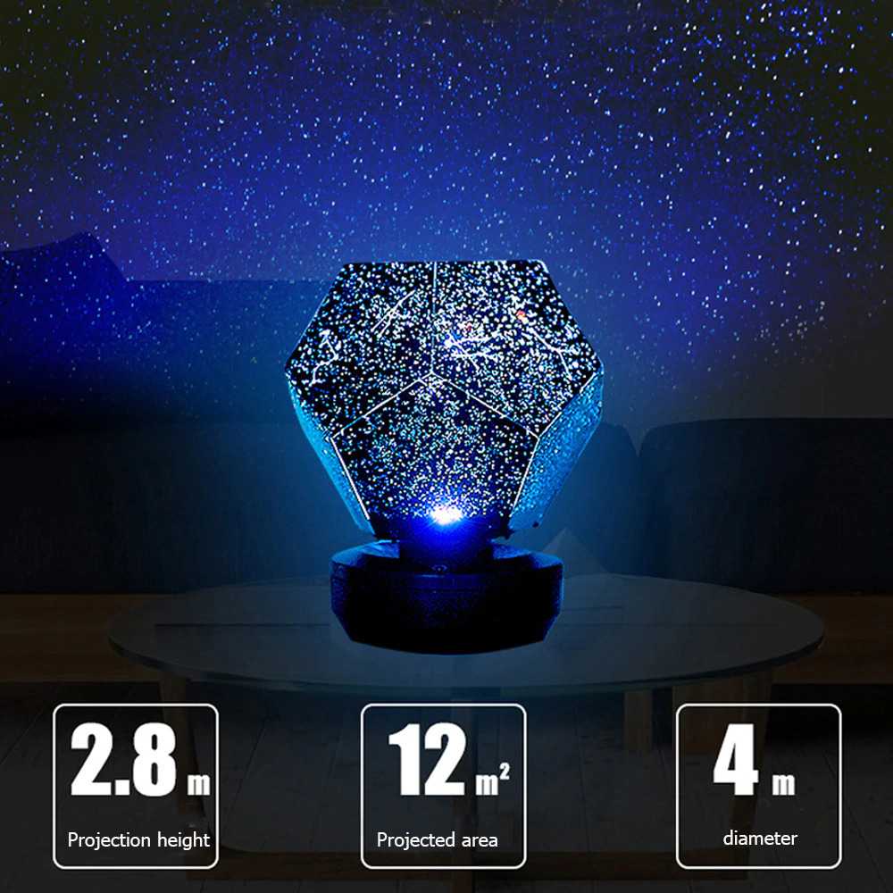 Ousam Lampu Proyektor LED Starry Night Sky Remote Control - WZXKD01