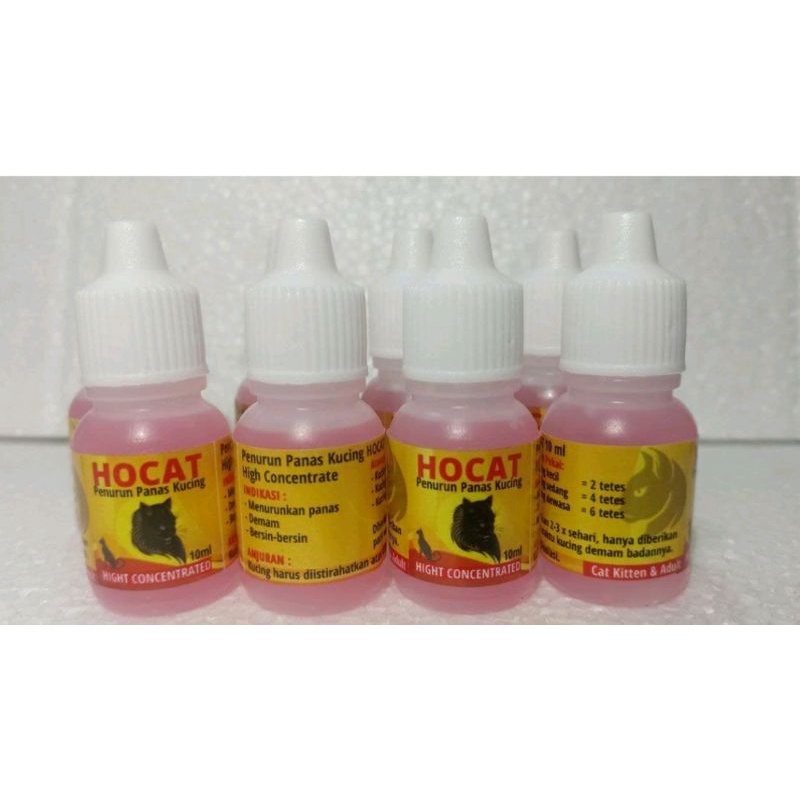 Hocat 10 ml Obat Penurun Demam Panas Pada Kucing Kitten Cat