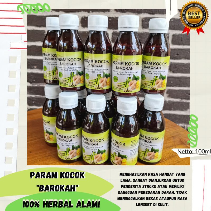 Param Kocok Barokah 100ML Parcok Parem Mustajab Minyak Pijat Herbal Sendi Bengkak Kaki