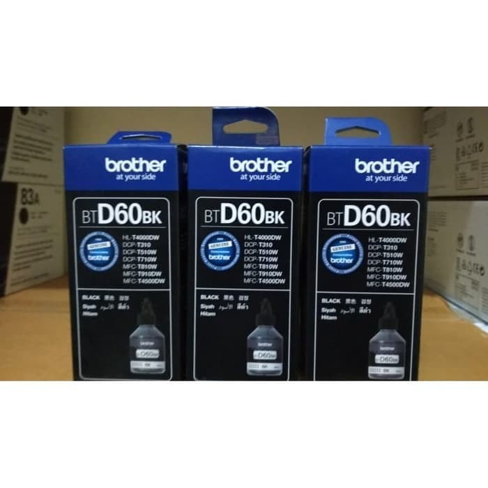 BLACK Brother INK Bottle BT-D60BK BTD60 BK 108ml Tinta Printer HITAM 100% ORIGINAL BTD60BK  FOR T300 T500W T700W T800W T220 T420W T426W T520W T720DW T820DW T920DW