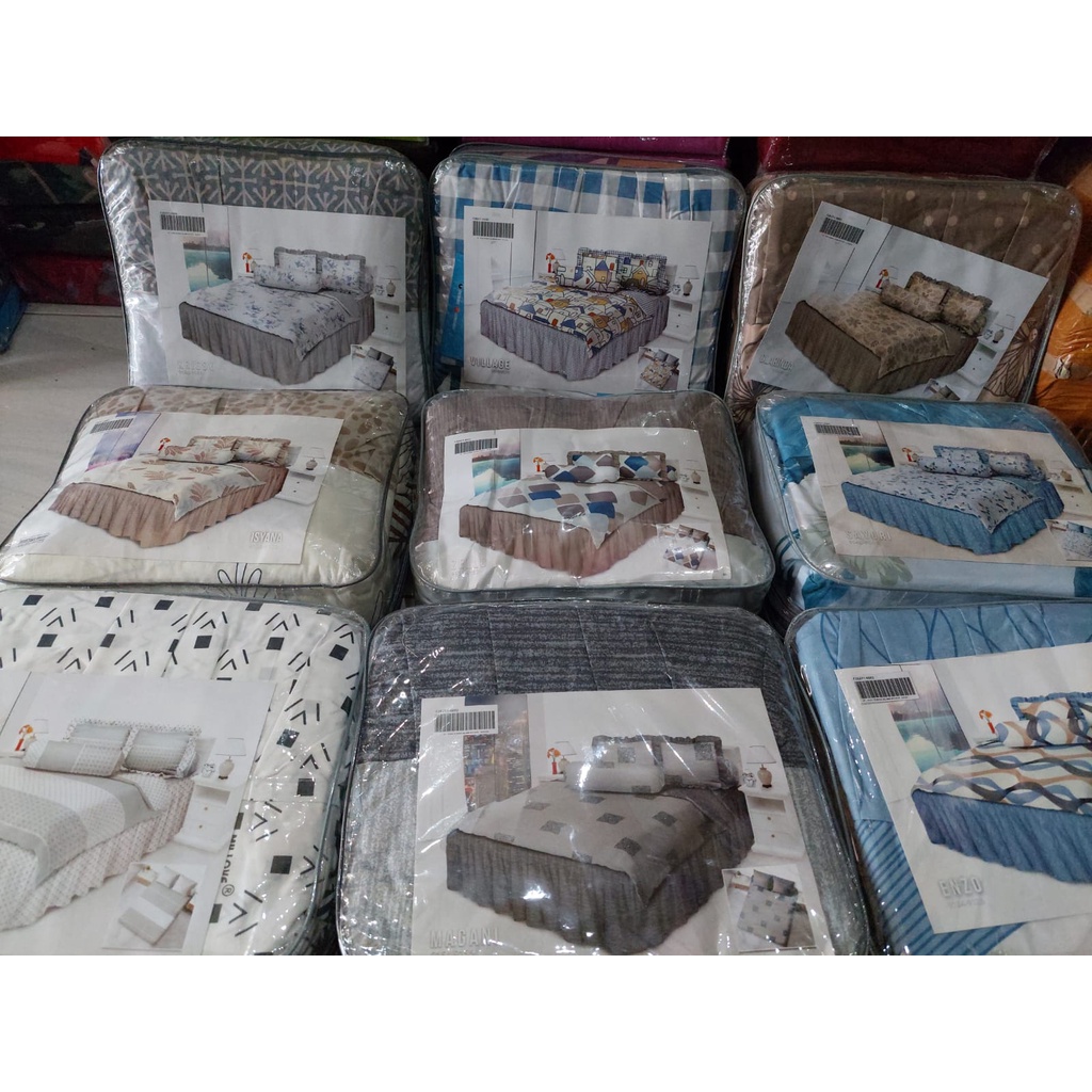 Sprei My love King Rumbai Ukuran 180 x 200 Bantal 2 Guling 2