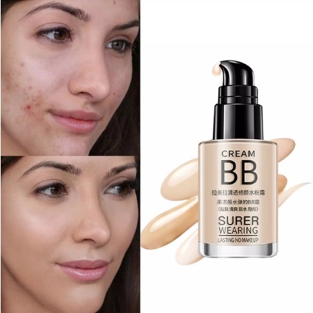 Lameila BB Cream super wearing bb cream Moisturizing Liquid Foundation Korean Makeup Original Waterproof Makeup Base