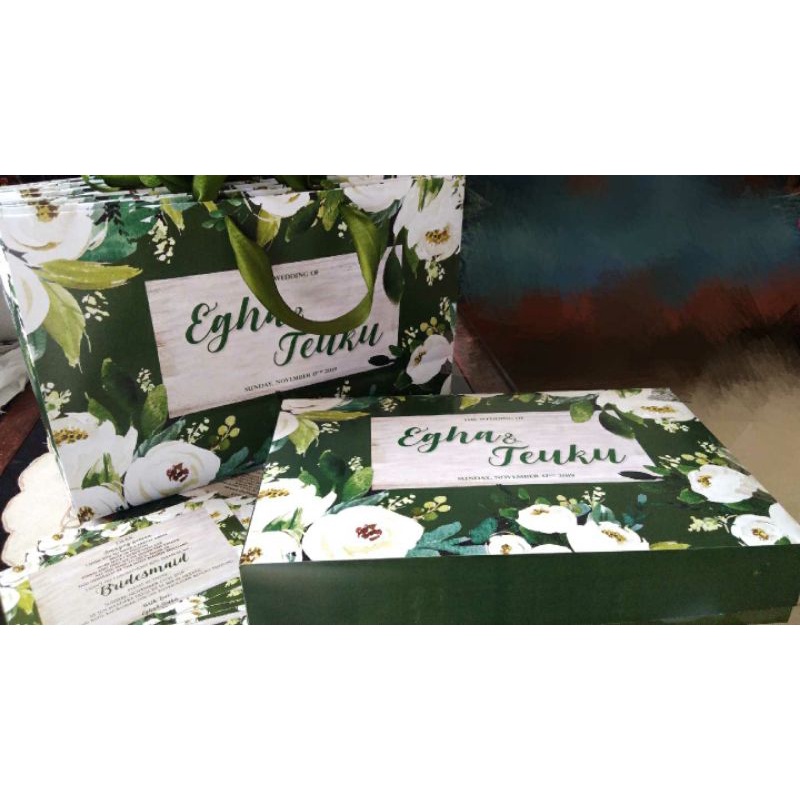 Paperbag Bridesmaid Box Bridesmaid | Flower White Army