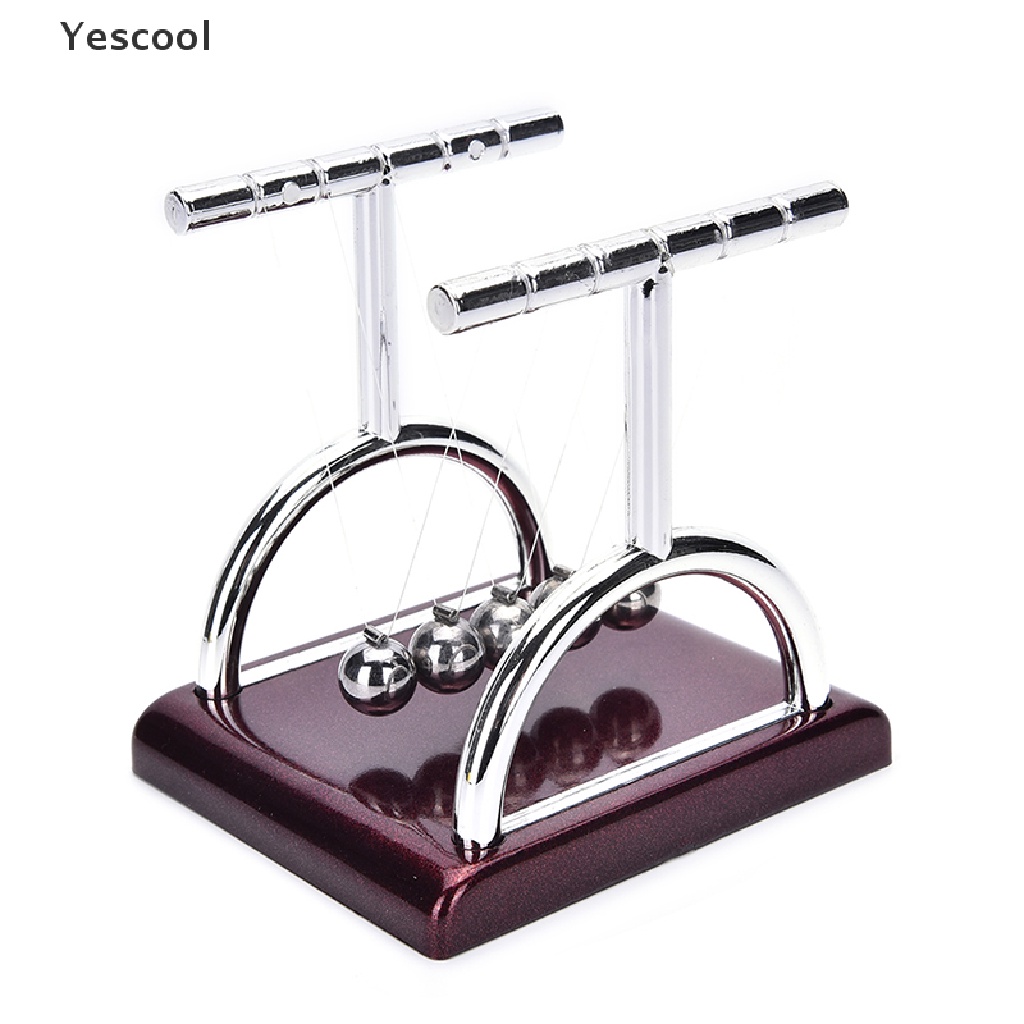 Yescool Newton 's Cradle Balance Ball Bahan Baja Untuk Edukasi Sains Fisika