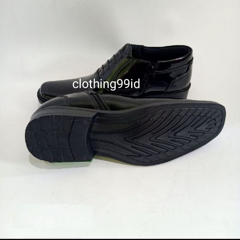 Sepatu PDH PDL Polisi Polri TNI SECURITY SATPOL PP Formal Kilap Pantofel-3