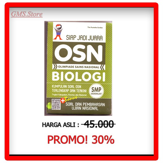 

Terlaris ✨ - SIAP JADI JUARA OSN BIOLOGI SMP SEDERAJAT3.1.23