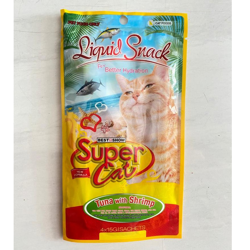 Jual Super Cat Liquid Snack Cat Food Makanan Kucing Indonesia Shopee Indonesia