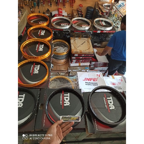 Velg tdr ukuran 185 ring 17 tipe W shape oroginal 100% velg tdr uk 185-17