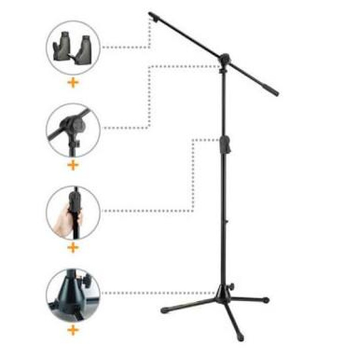 Hercules MS532B Mic Stand EZ/Adapter/Grip/BOOM