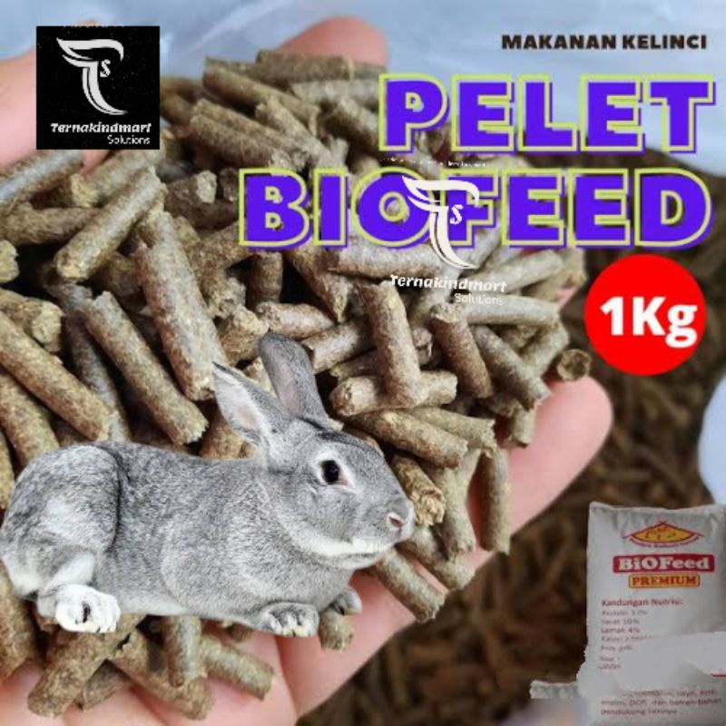 Pur Pakan Kelinci BIOFEED PROFEED NICE Makanan Kelinci Hamster 1Kg