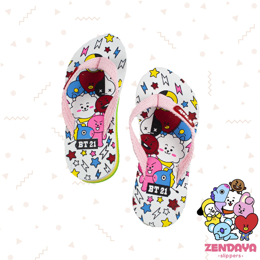 Sandal jepit anak BT21 Hak Zendaya 26 - 35 / sendal jepit anak perempuan