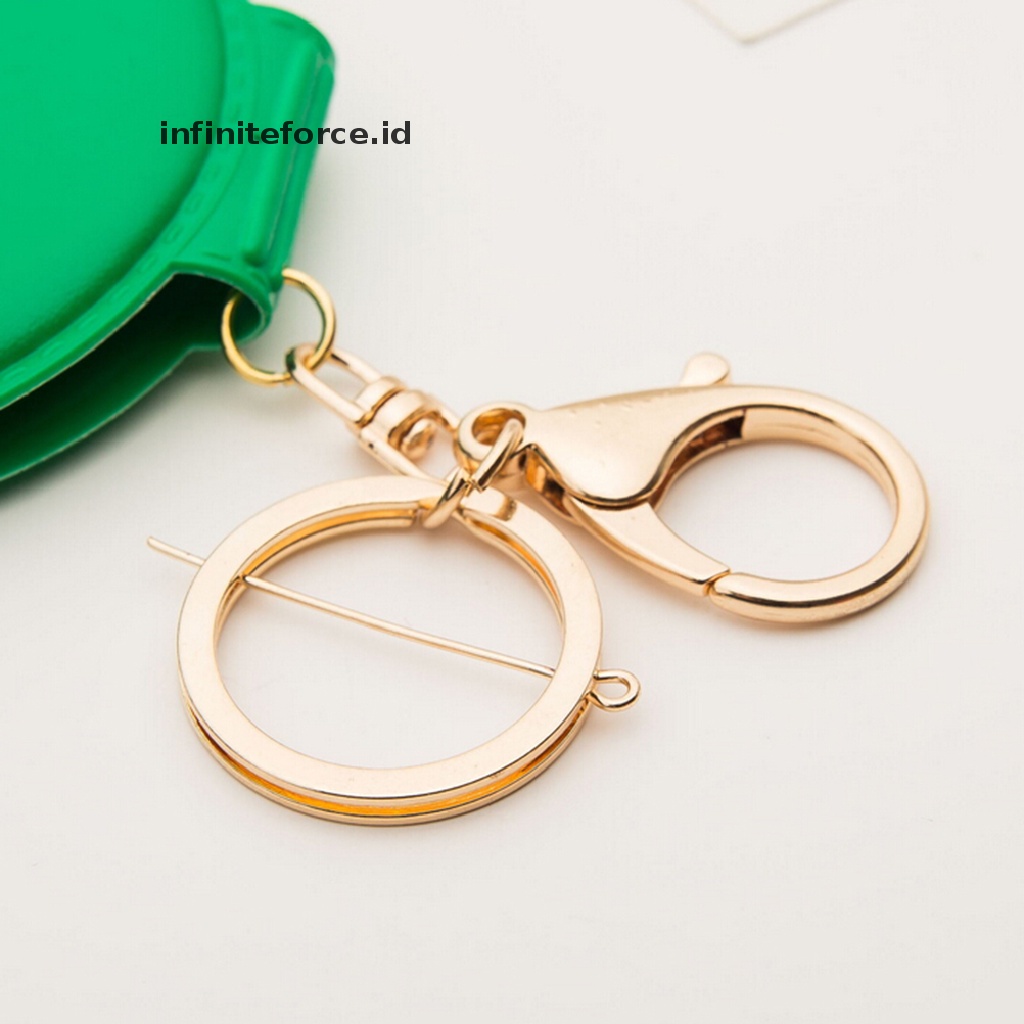 (Infiniteforce.Id) Cermin Makeup Bulat Mini Portable