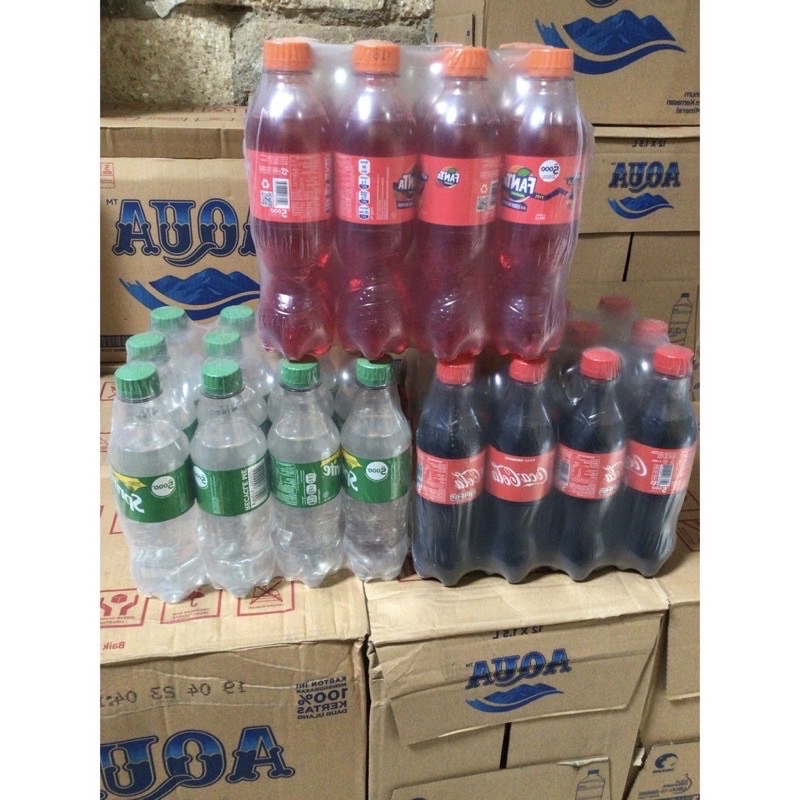 

Coca Cola/ Fanta/ Sprite 390ml isi 12 Botol