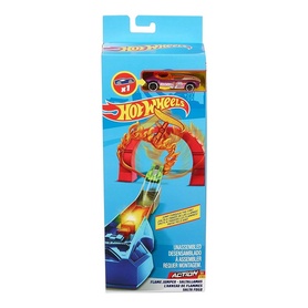 Hot Wheels CLASSIC STUNT TRACK SET Loop launcher star flame jumper flip ripper electric tower spin and score vertical launch