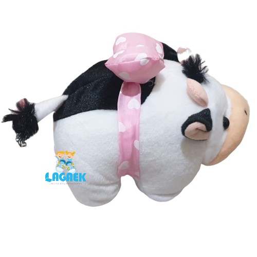 Boneka SAPI Pita SuperCute- Boneka Anak - Mainan Anak - Dolls - Toys COW 18 cm Edukasi Anak