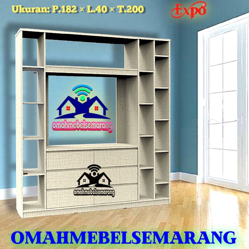 Lemari Hias EXPO DV1808 penyekat ruang sketsel minimalis