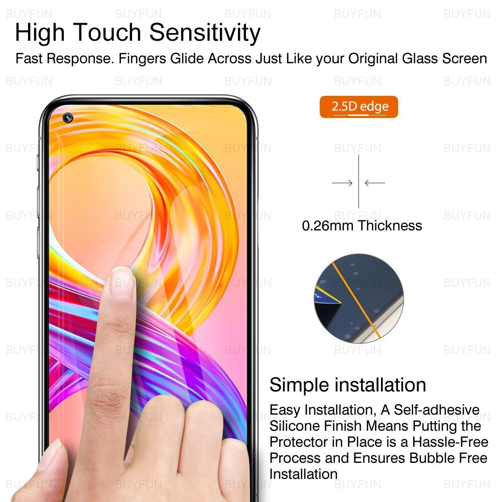 Tempered Glass Layar Realme 8 Pro 2021 + Skin Carbon 3D