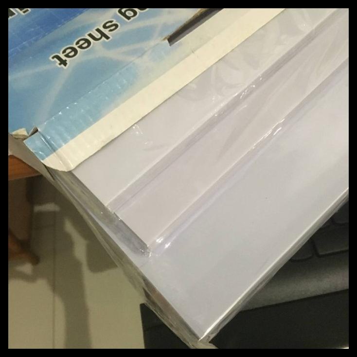 

BEST SELLER !!! KERTAS PVC ID CARD INSTAN 0,76MM DOUBLE SIDE WHITE, GROSIR TERLARIS