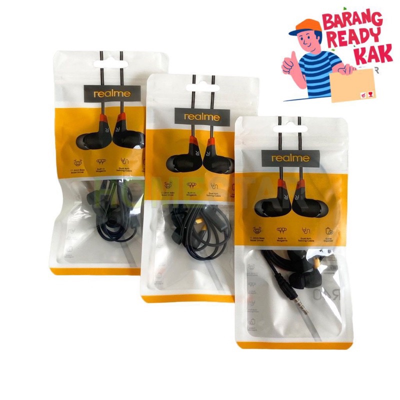 Ready Grosir HEADSET REALME BUDS R40 HANDSFREE REALME 3.5MM HEADSET REALME BUDS R40 - BC