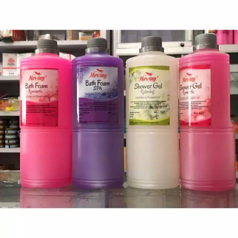 HEVINY BATH FOAM/SHOWER GEL 1 LT