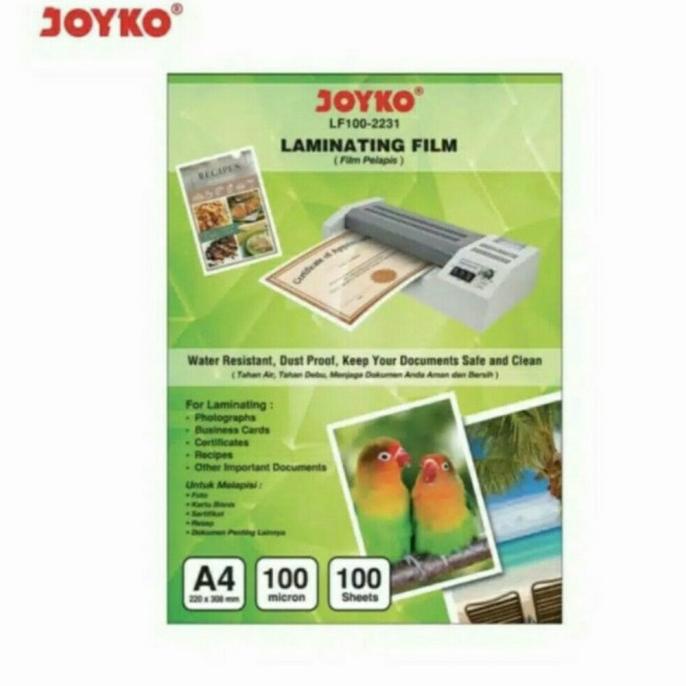 

plastik laminating a4 joyko 100 micron LF 100 - 2231
