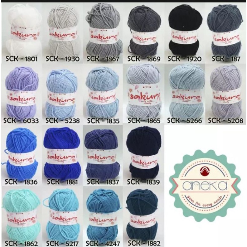 KATALOG - Benang Rajut Katun Susu Sakura Milk Cotton Chunky PART 2